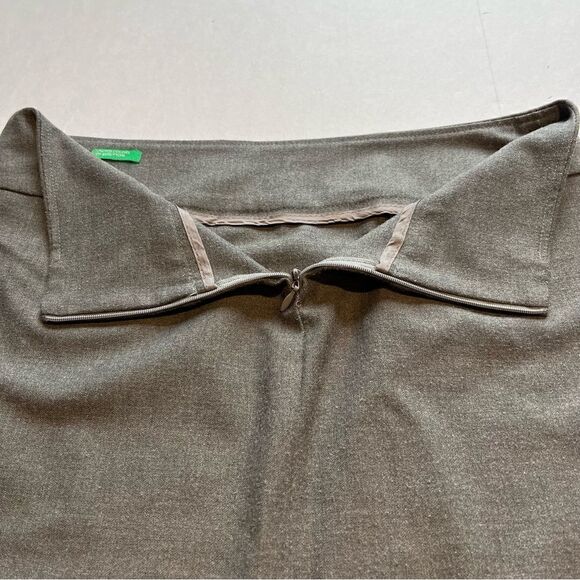Benetton Women's Gray Pencil Skirt Midi Size 8 - Picture 3 of 4